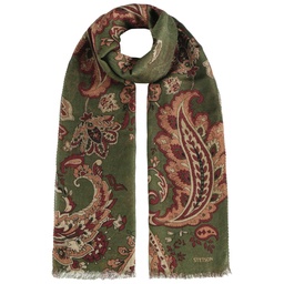 [2329505] Stetson Echarpe summer Paisley olive beige wine