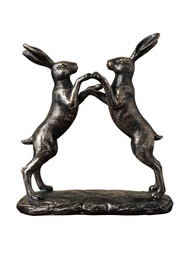 [22777185] Couple de lièvres sur pattes