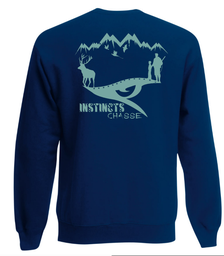 Instincts Chasse Sweat Navy col rond