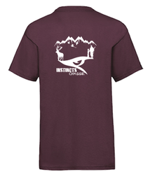 T-shirt "instincts Chasse" Burgundy Enfant